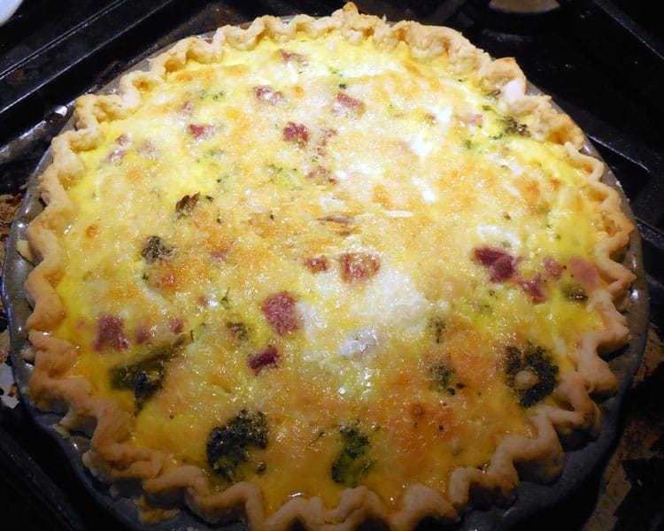 Broccoli, Brie and Ham Quiche – Recipe