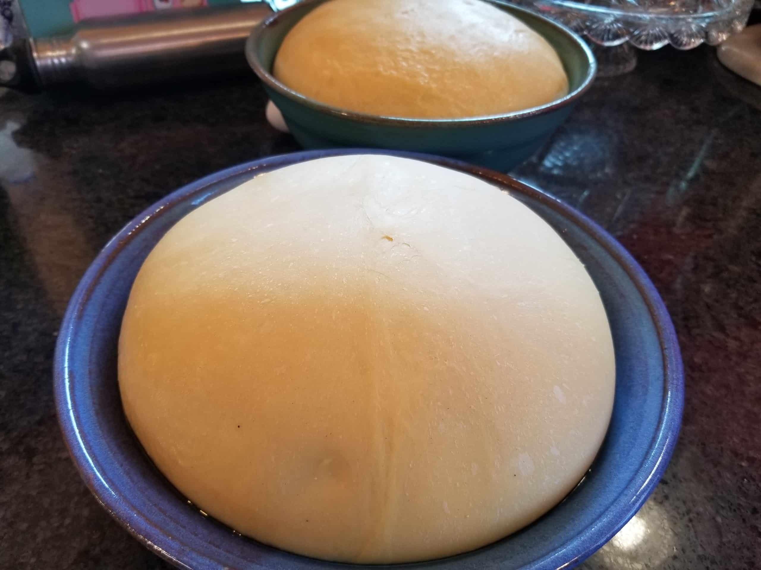 dough on the rise