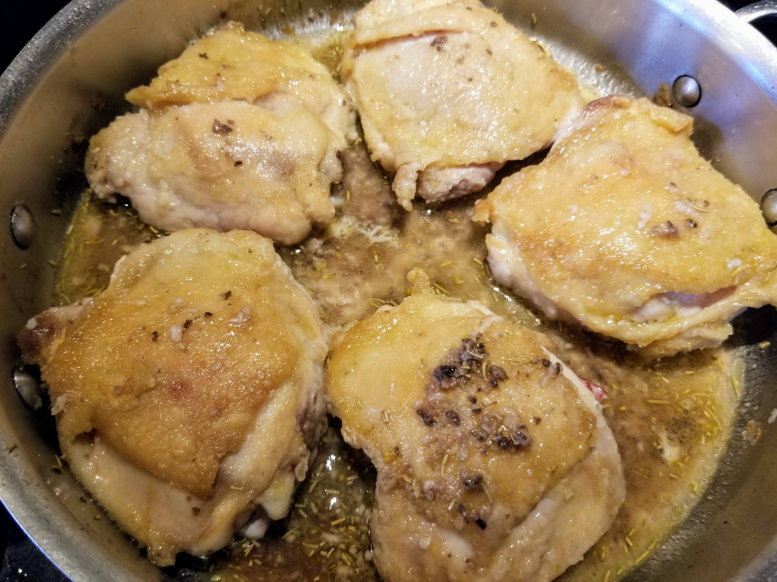brown chicken on both sides