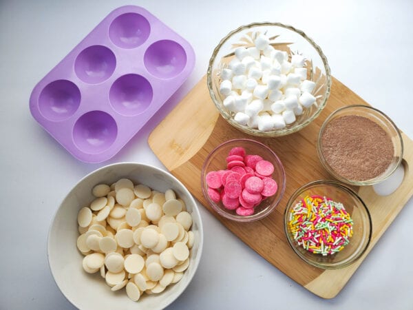 spring sprinkls hot chocolate bombs recipe ingredient