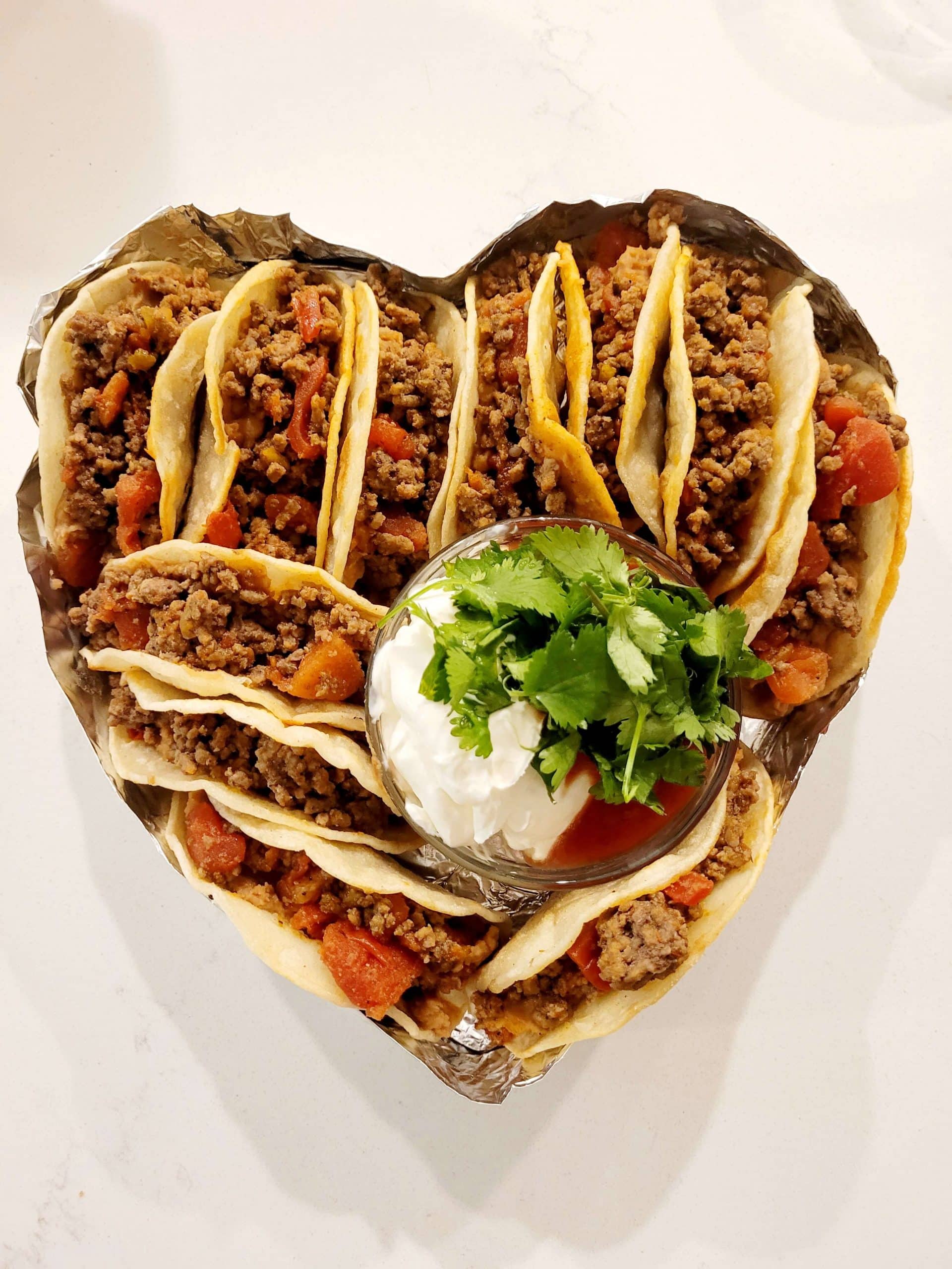 How to Make a Heart-Shaped Taco Platter