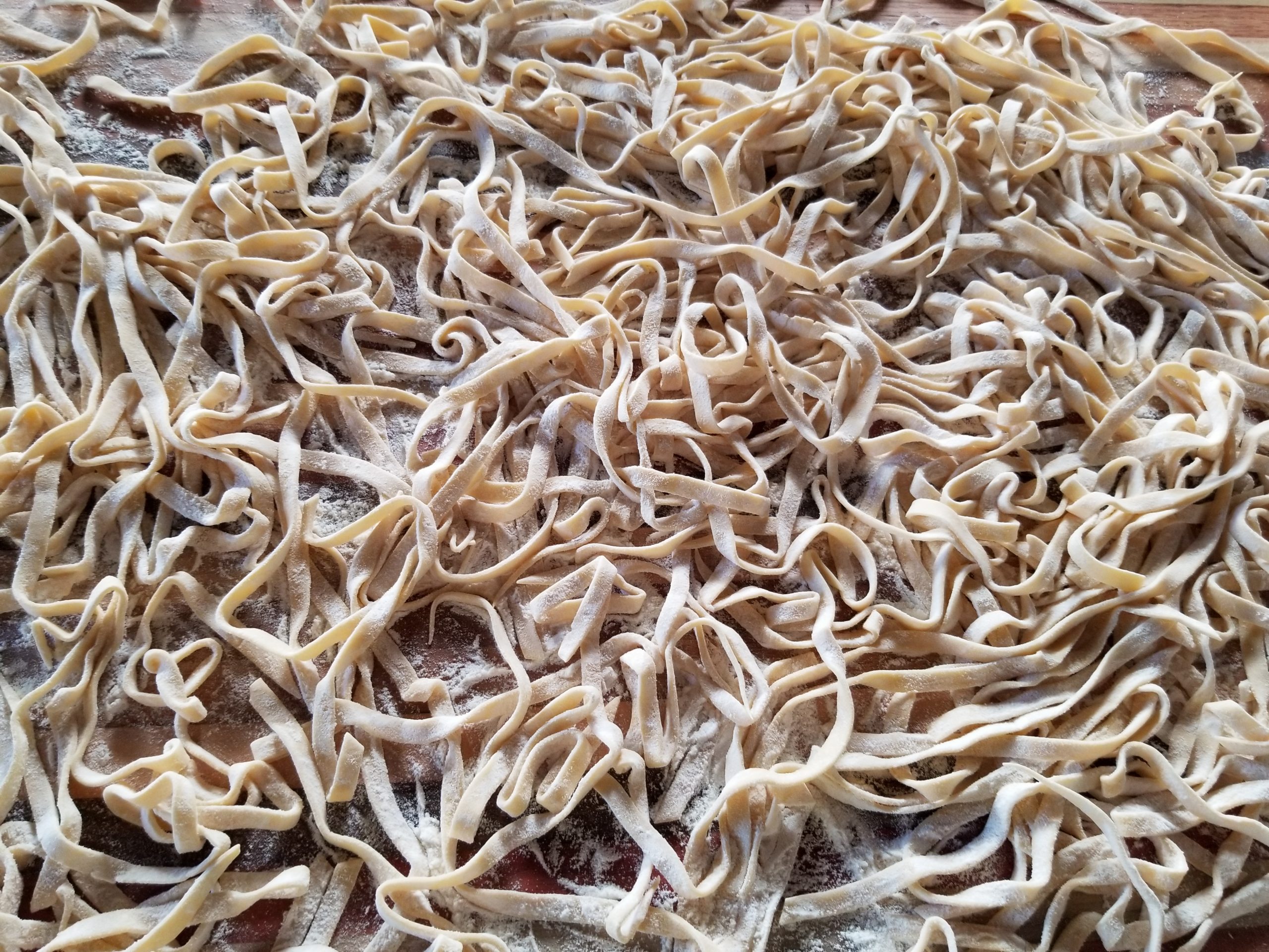 homemade fettuccine