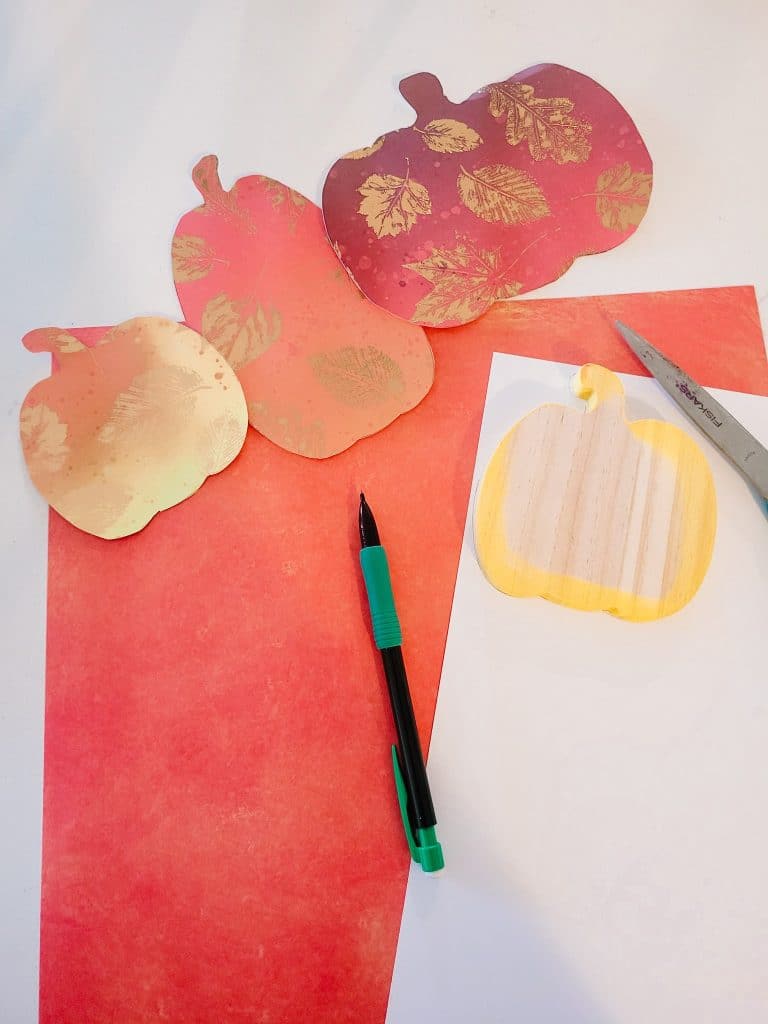 tracing the block pumpkins