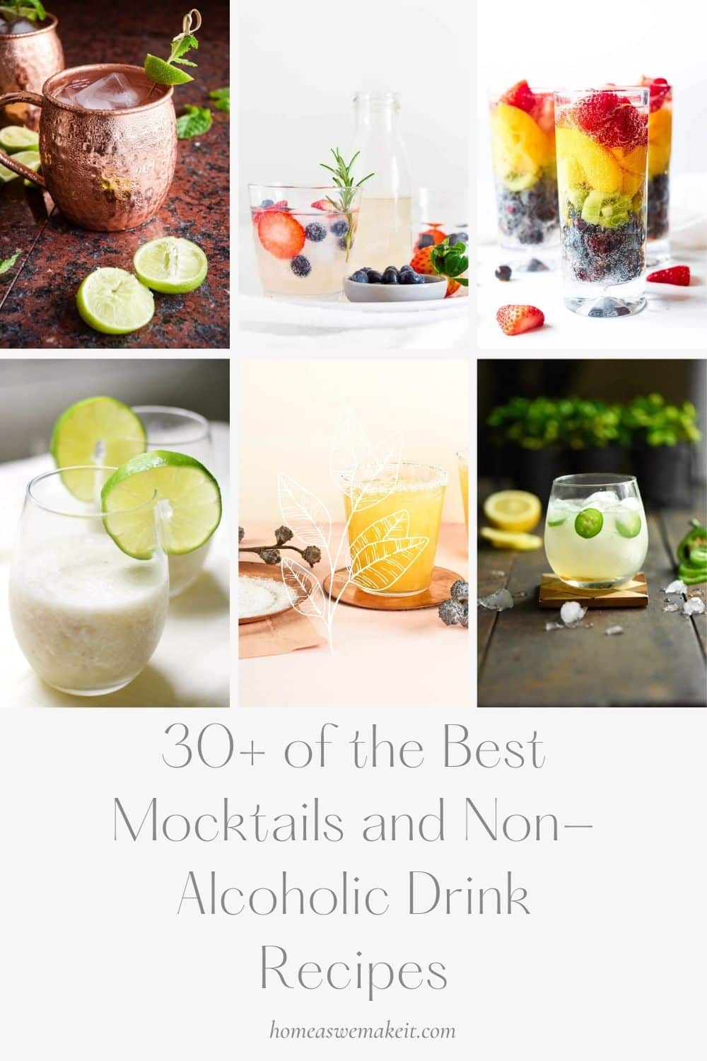 30+ of the best mocktail recipes and ideas for non-alcoholic drinks