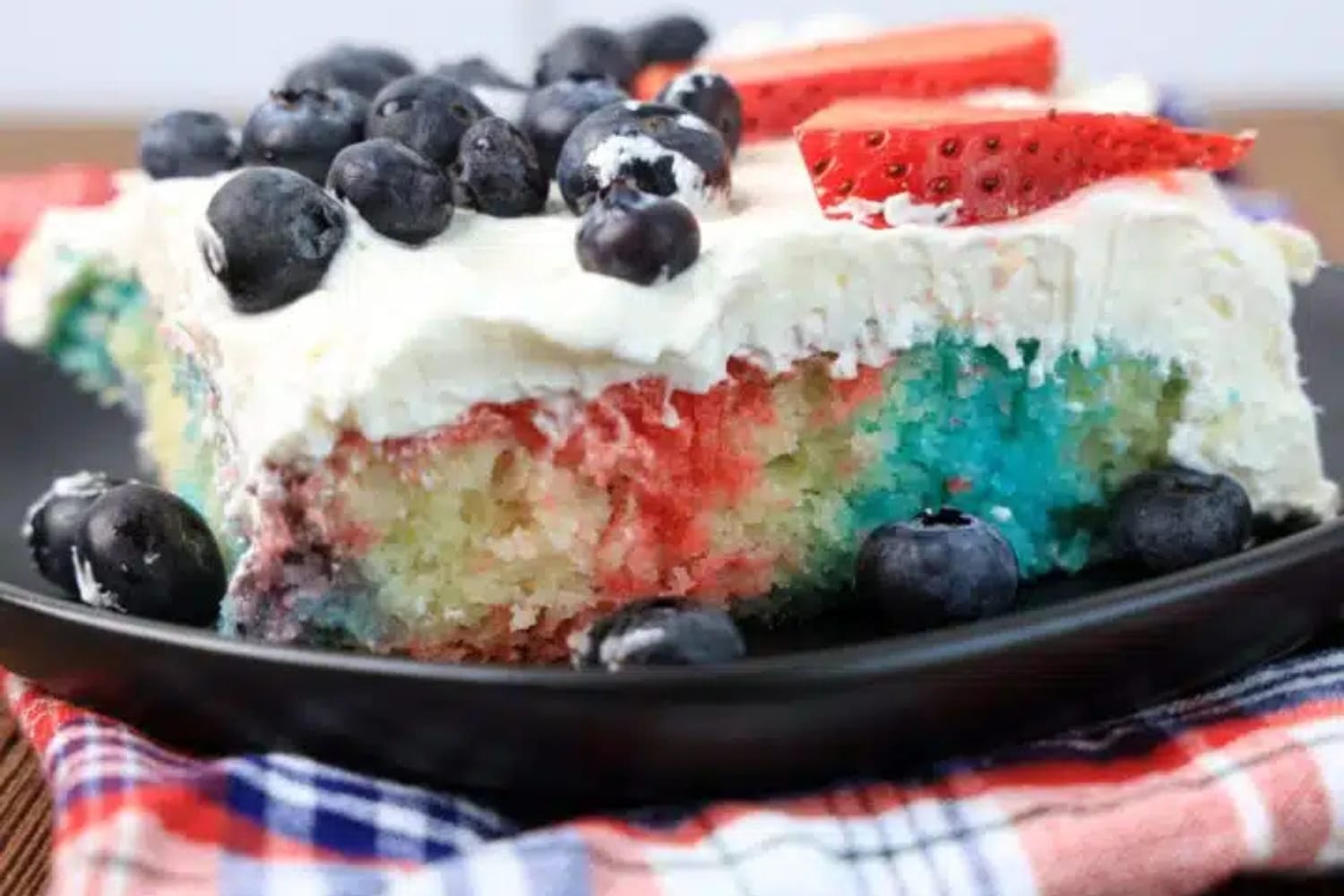 4th Of July Poke Cake ~ The Perfect Dessert Idea For Potlucks