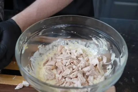 Add the chicken