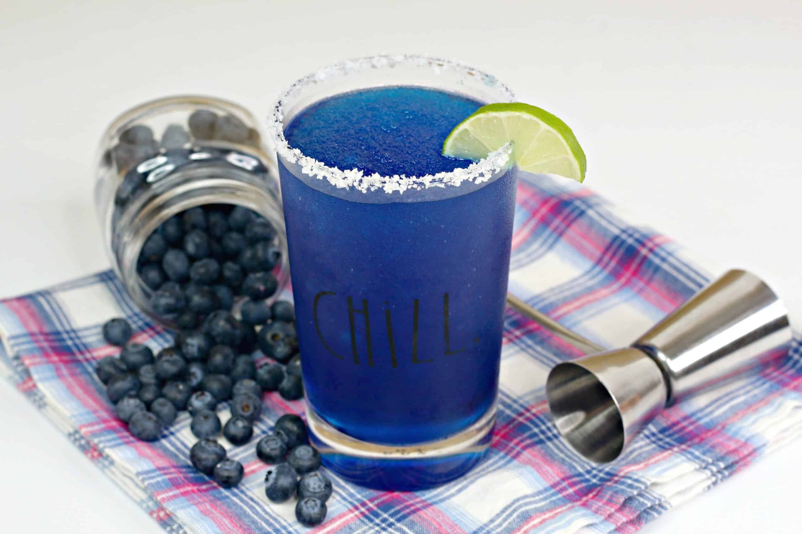 frozen blueberry margarita