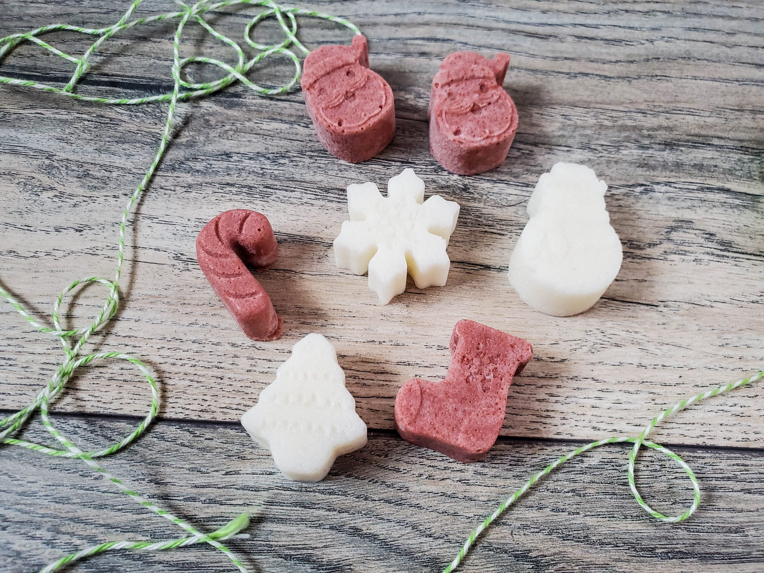 Christmas Sugar Scrub bar tutorial
