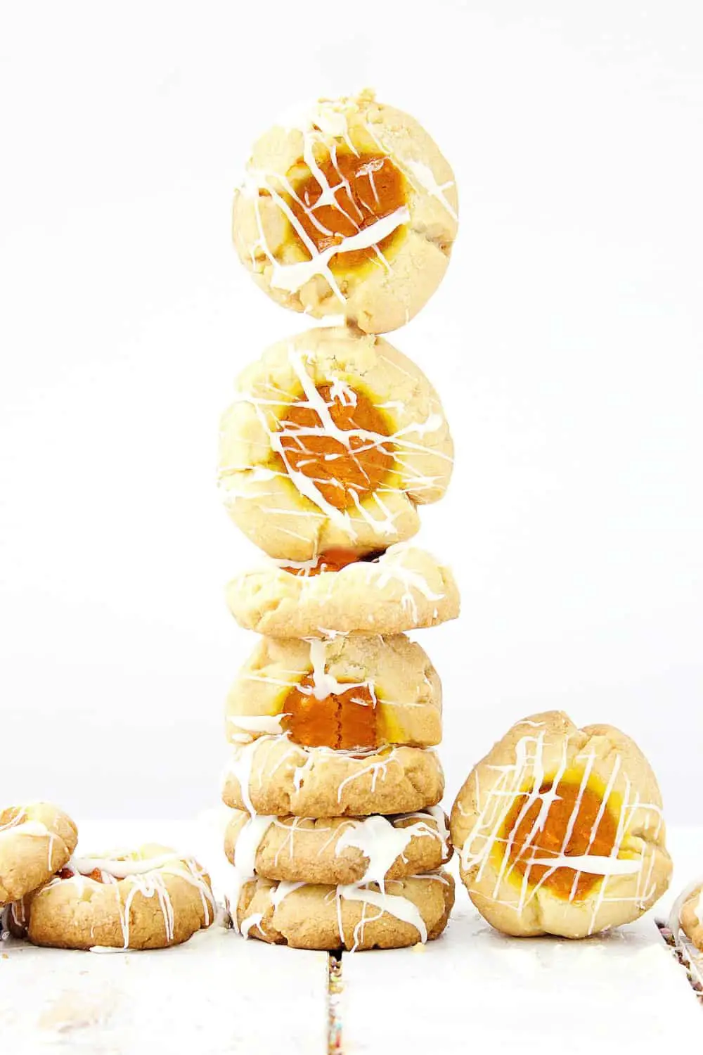 Pumpkin Cheesecake Thumbprint Cookies