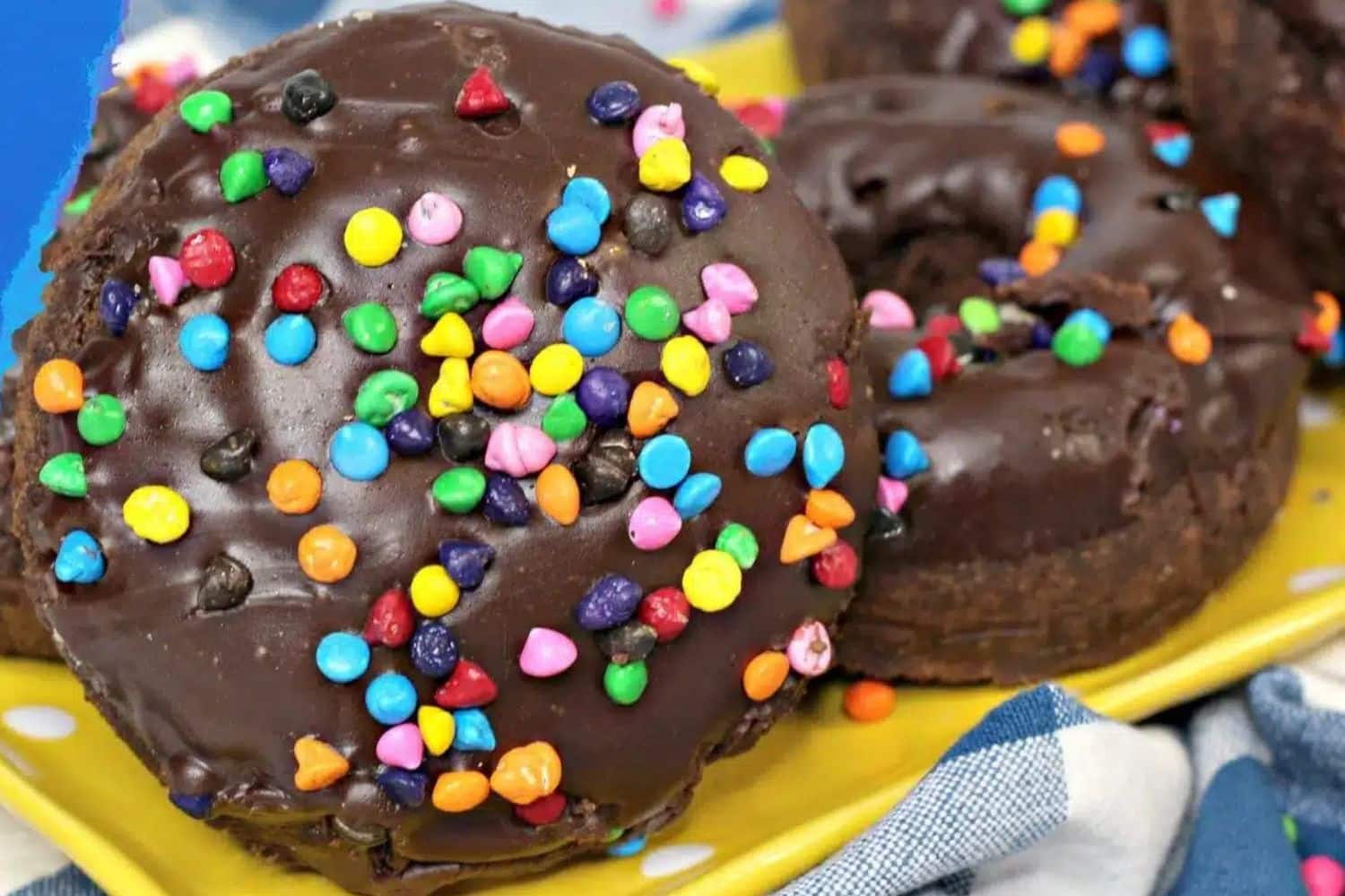 Homemade Chocolate Cosmic Brownie Inspired Donuts Recipe