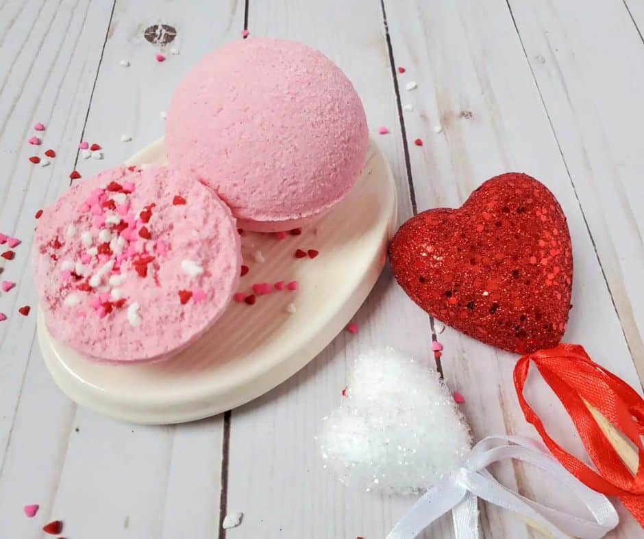 DIY Valentine’s Day Gift Bath Bombs