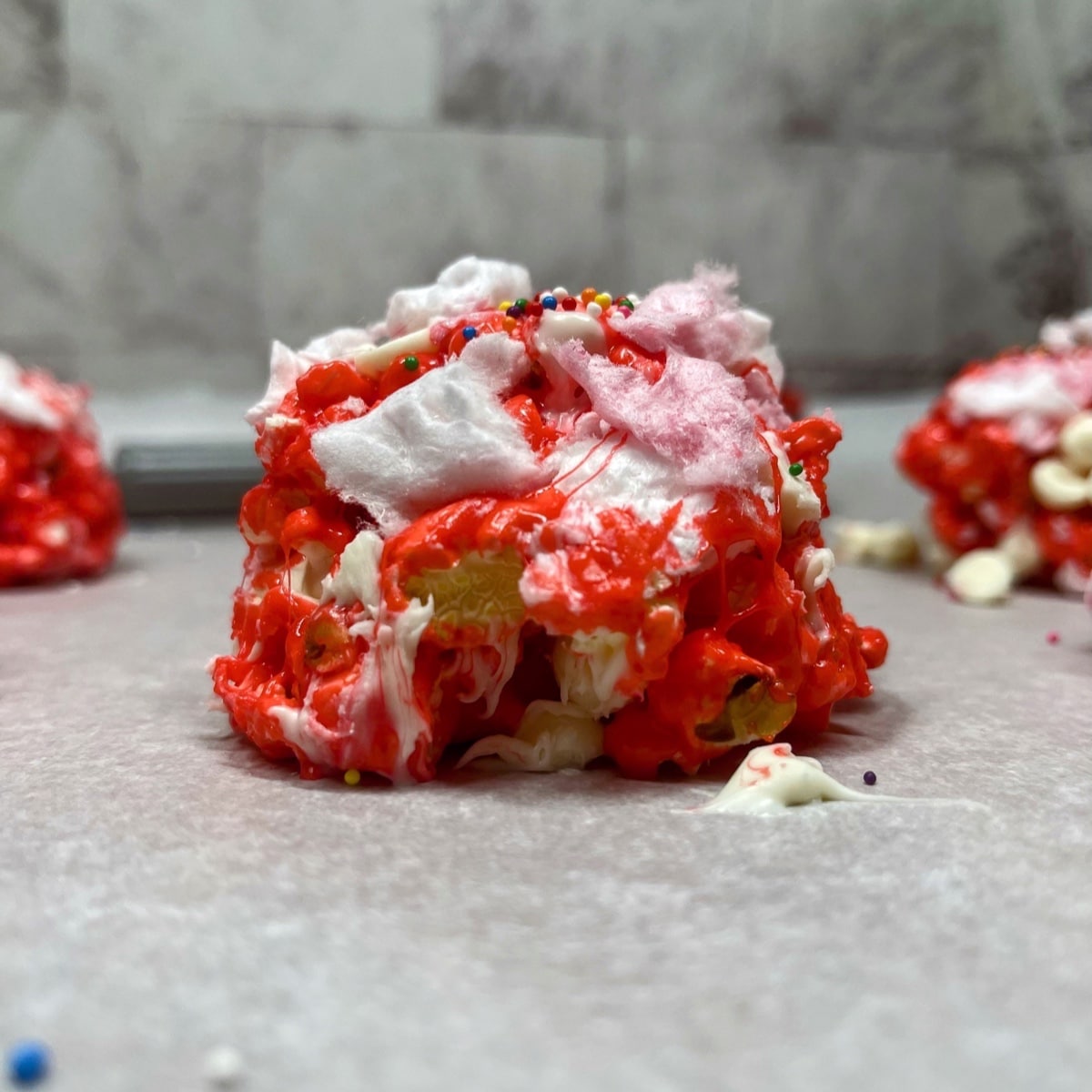 Easy Marshmallow Popcorn Balls Without Corn Syrup Valentines Day white chocolate Homemade