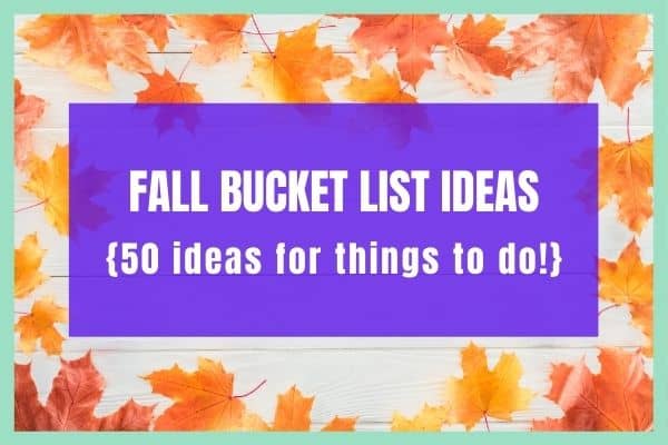 fall bucket list ideas