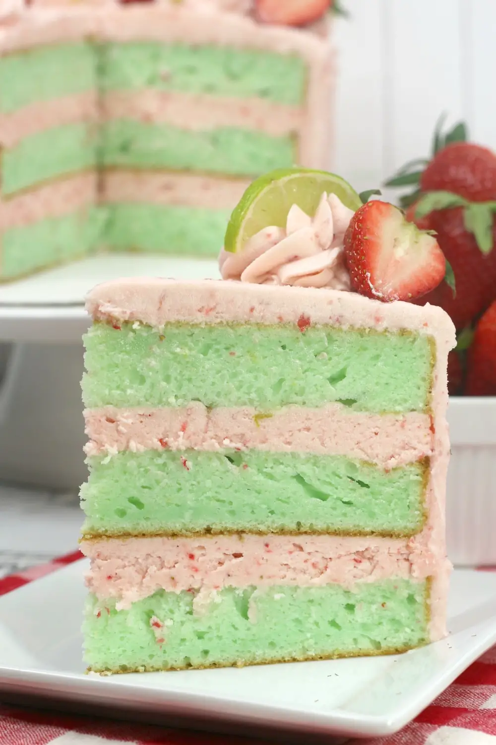 Strawberry-Lime Cake