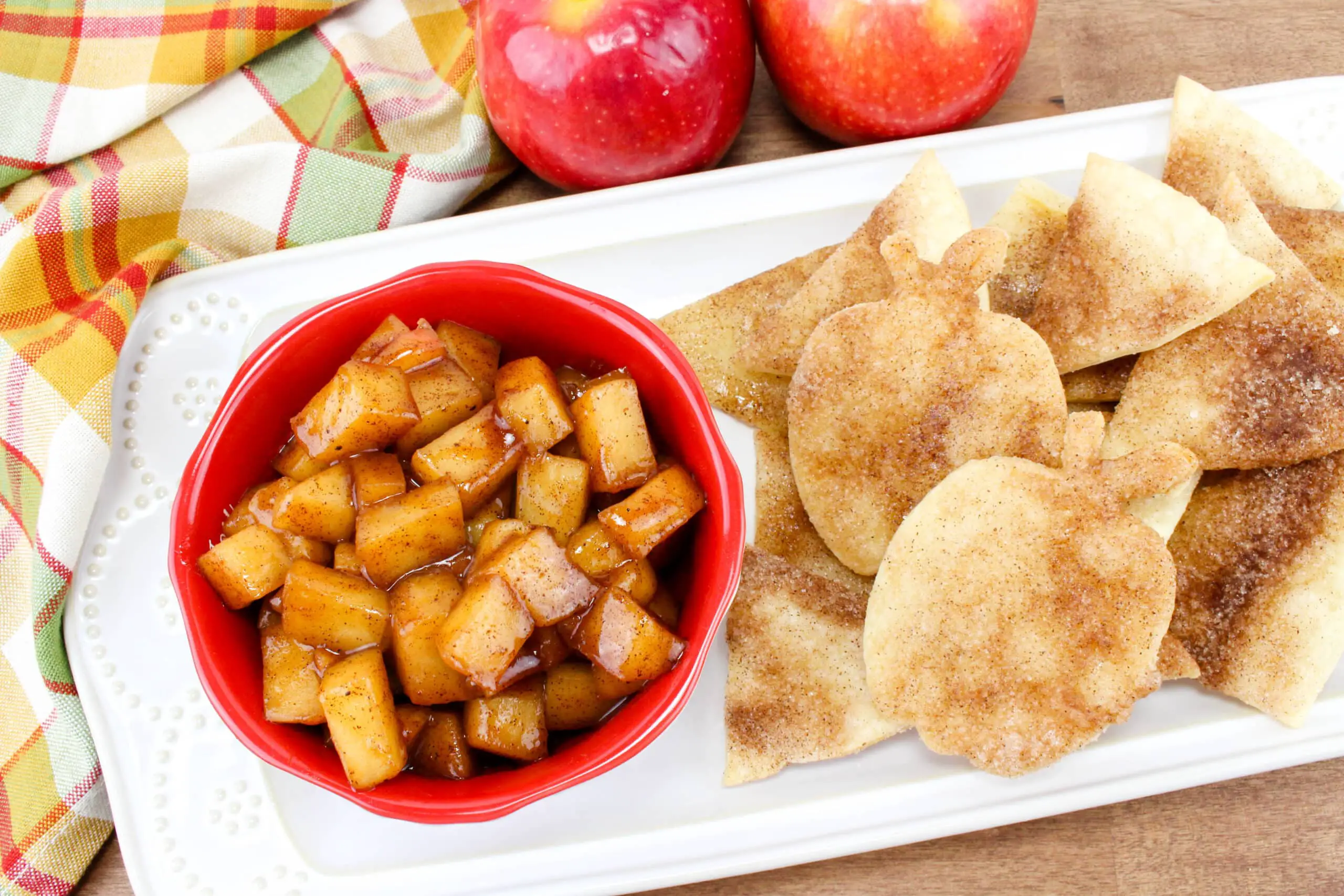 Apple Dip With Cinnamon Pie Chips