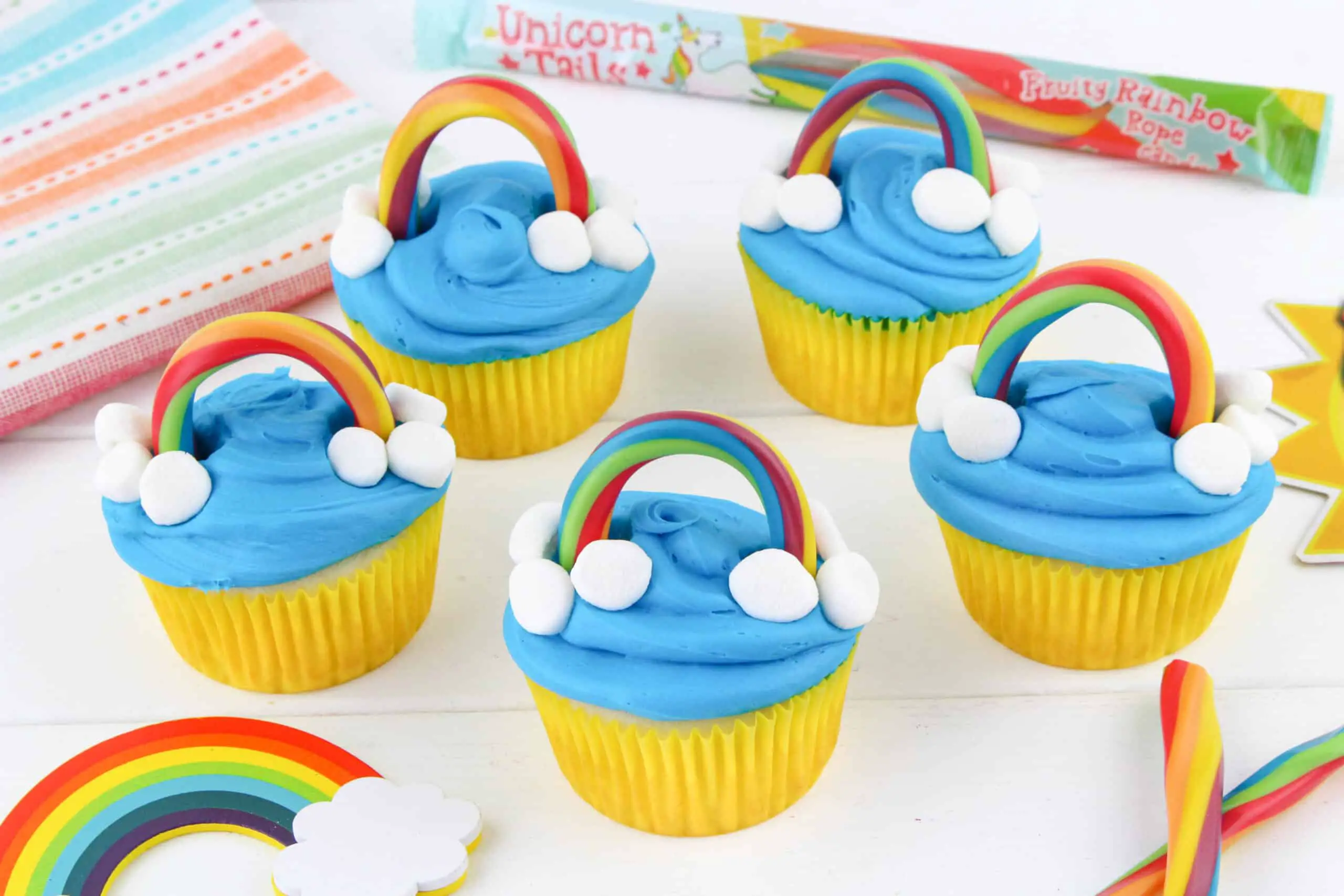 Rainbow Cupcakes for St. Patrick’s Day
