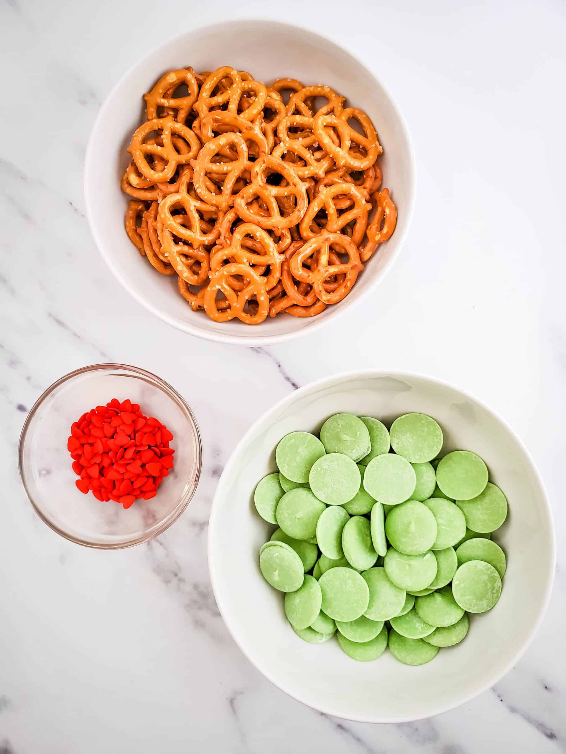 candy-coated pretzels