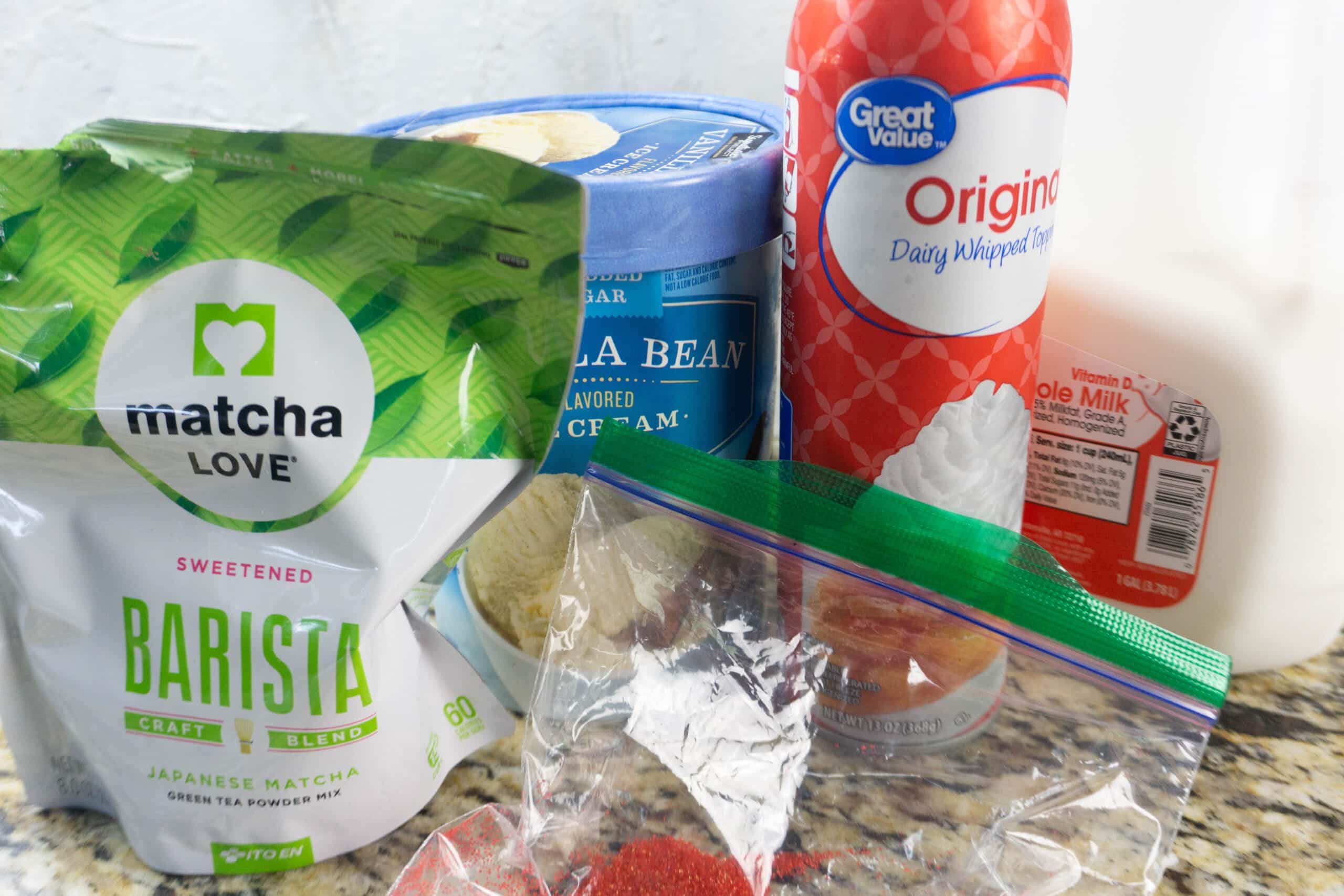 Grinch Cherry Frappuccino ingredients