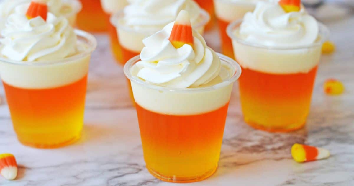 Candy Corn Jello Shots