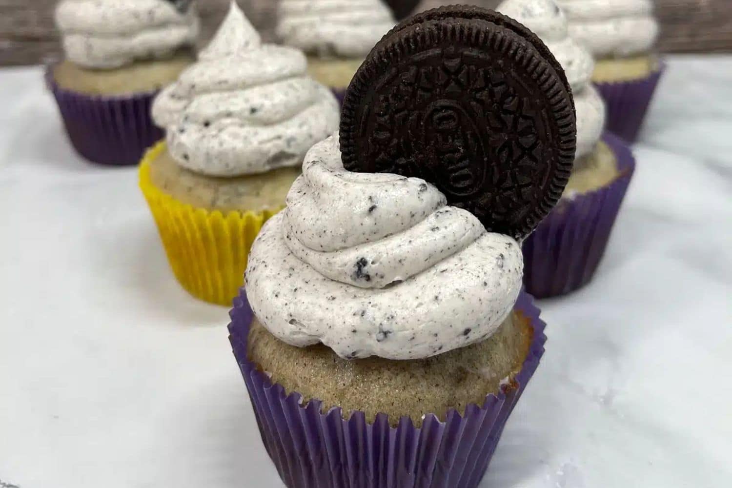 Homemade Oreo Cupcakes With Oreo Buttercream