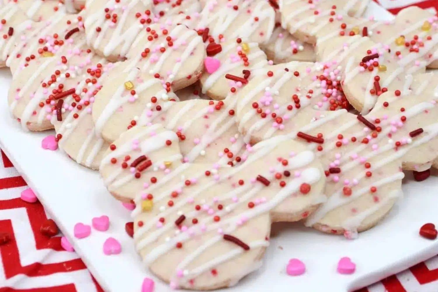 Mickey Mouse Valentine’s Day Cookies With Sprinkles