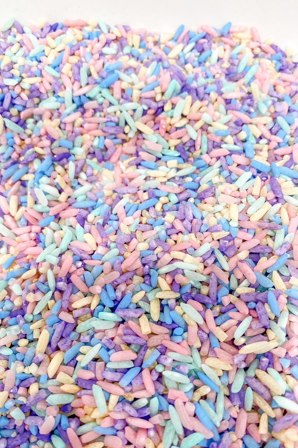 The EASIEST Way to Color Rice for Sensory Play