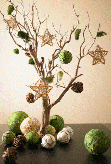 Recycled Christmas decorations