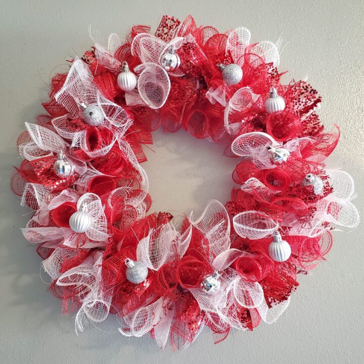 Christmas Mesh Wreath