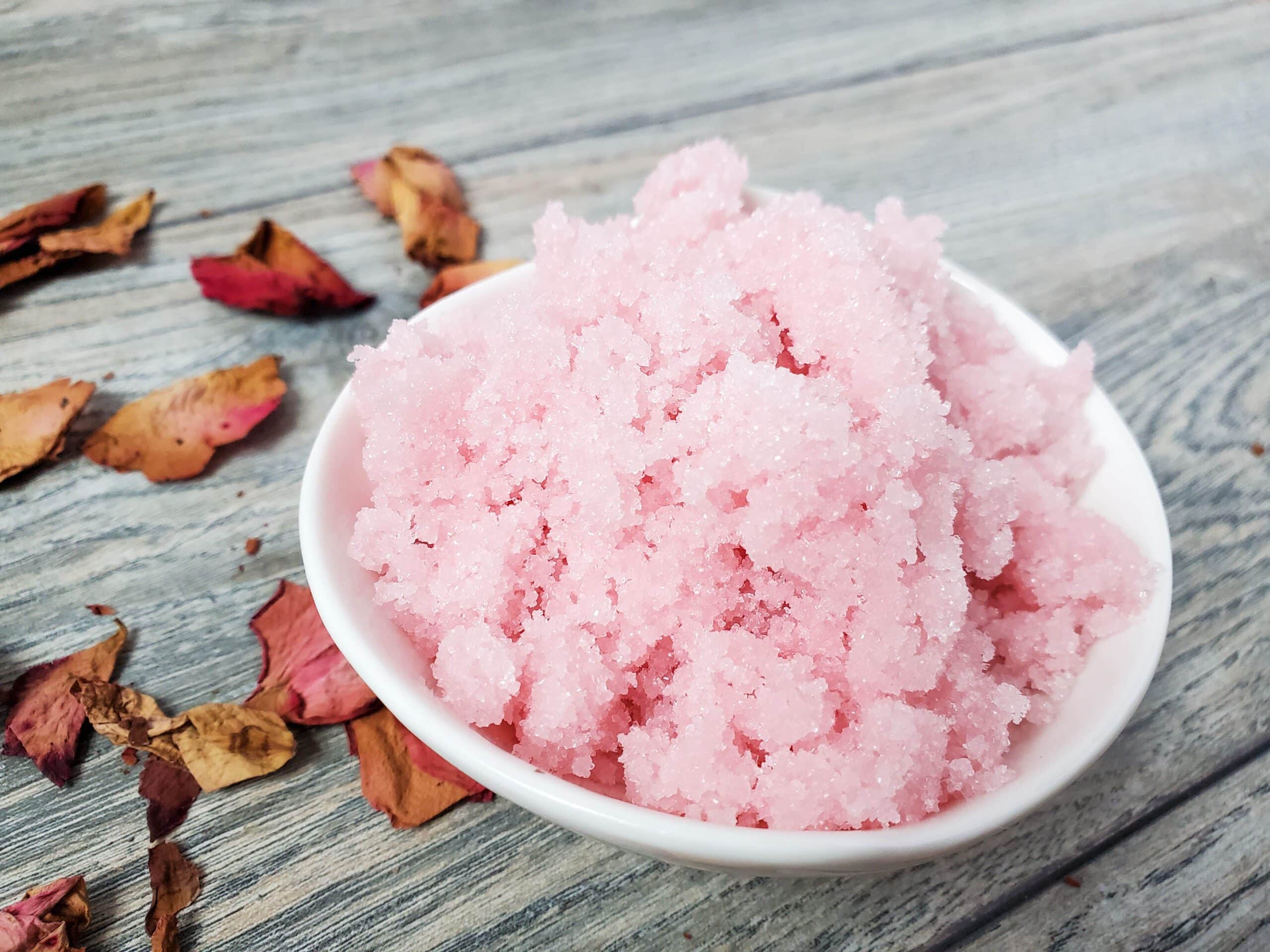 homemade sugar scrub