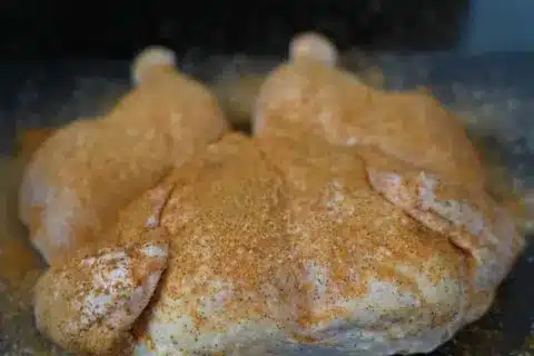 Season the chicken