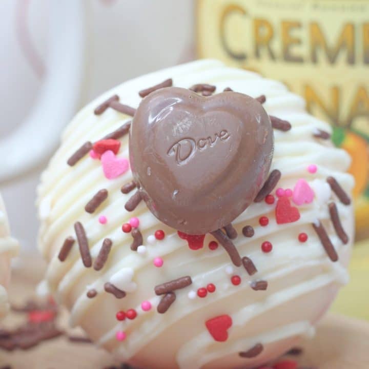 Spiked Valentine's Day Hot Chocolate Bomb!