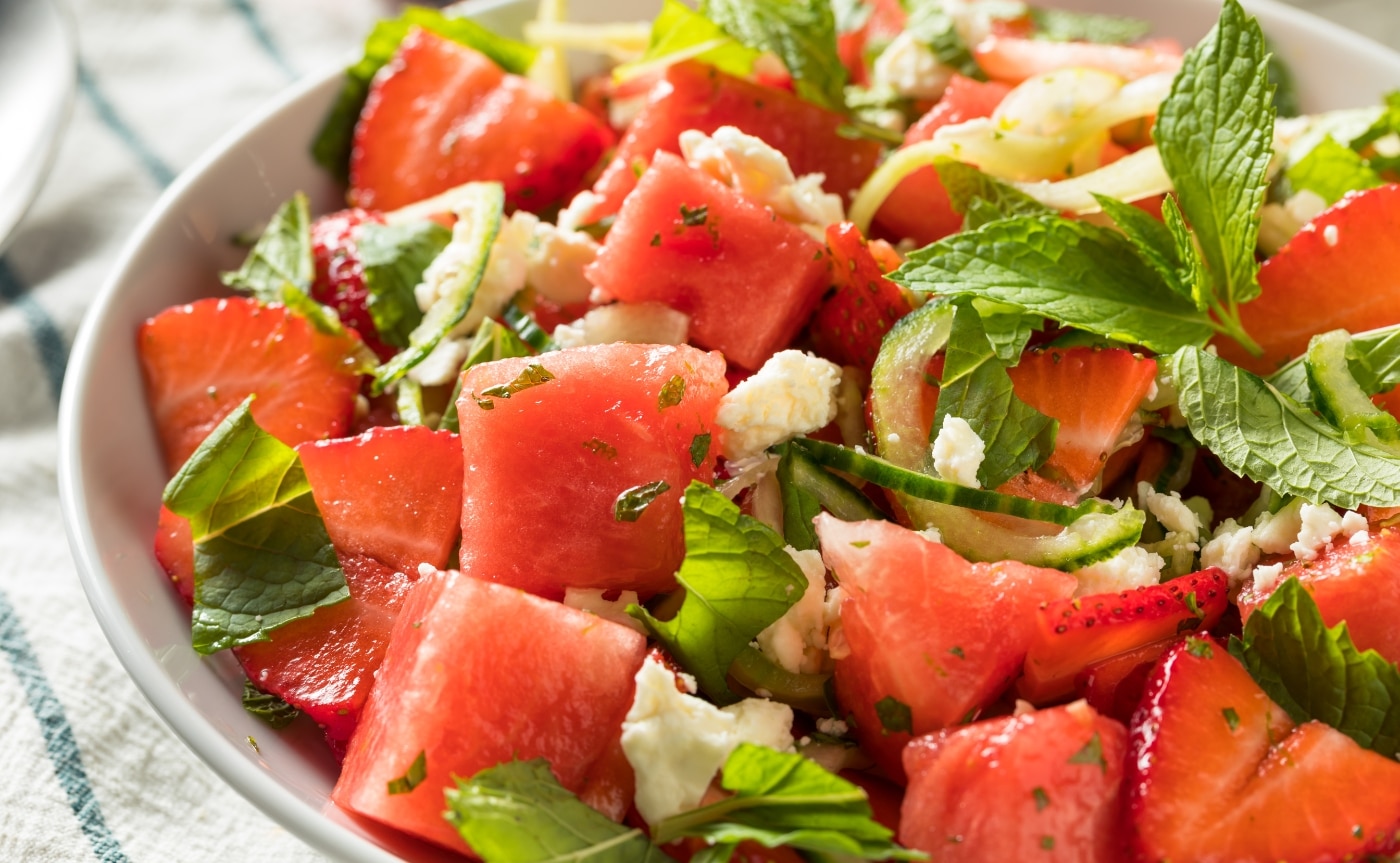 Spinach, Watermelon, and Grapefruit Salad Recipe
