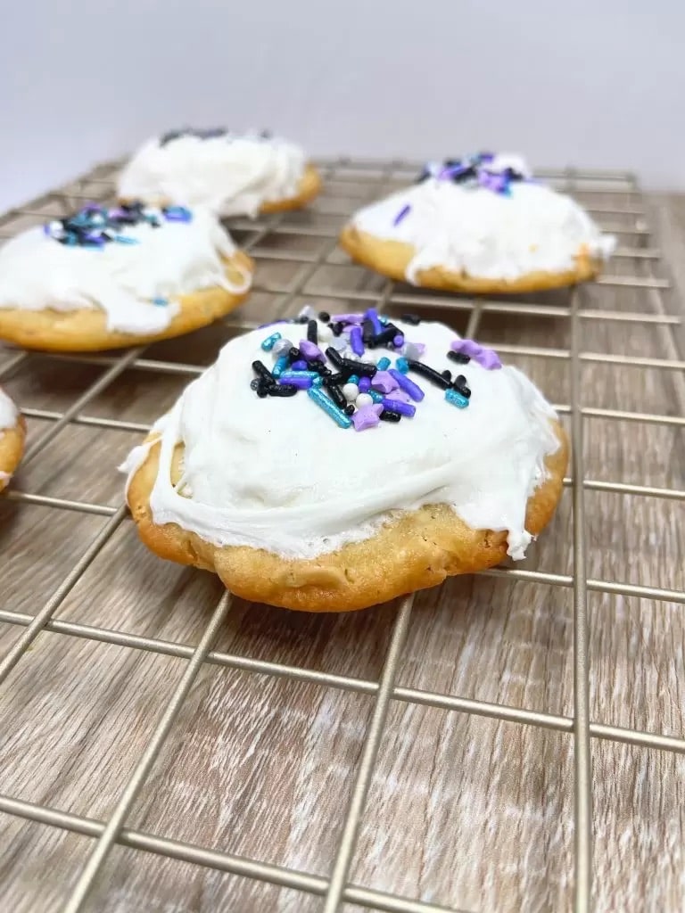 Vegan Marshmallow Sprinkle Crumbl Copycat Cookies 