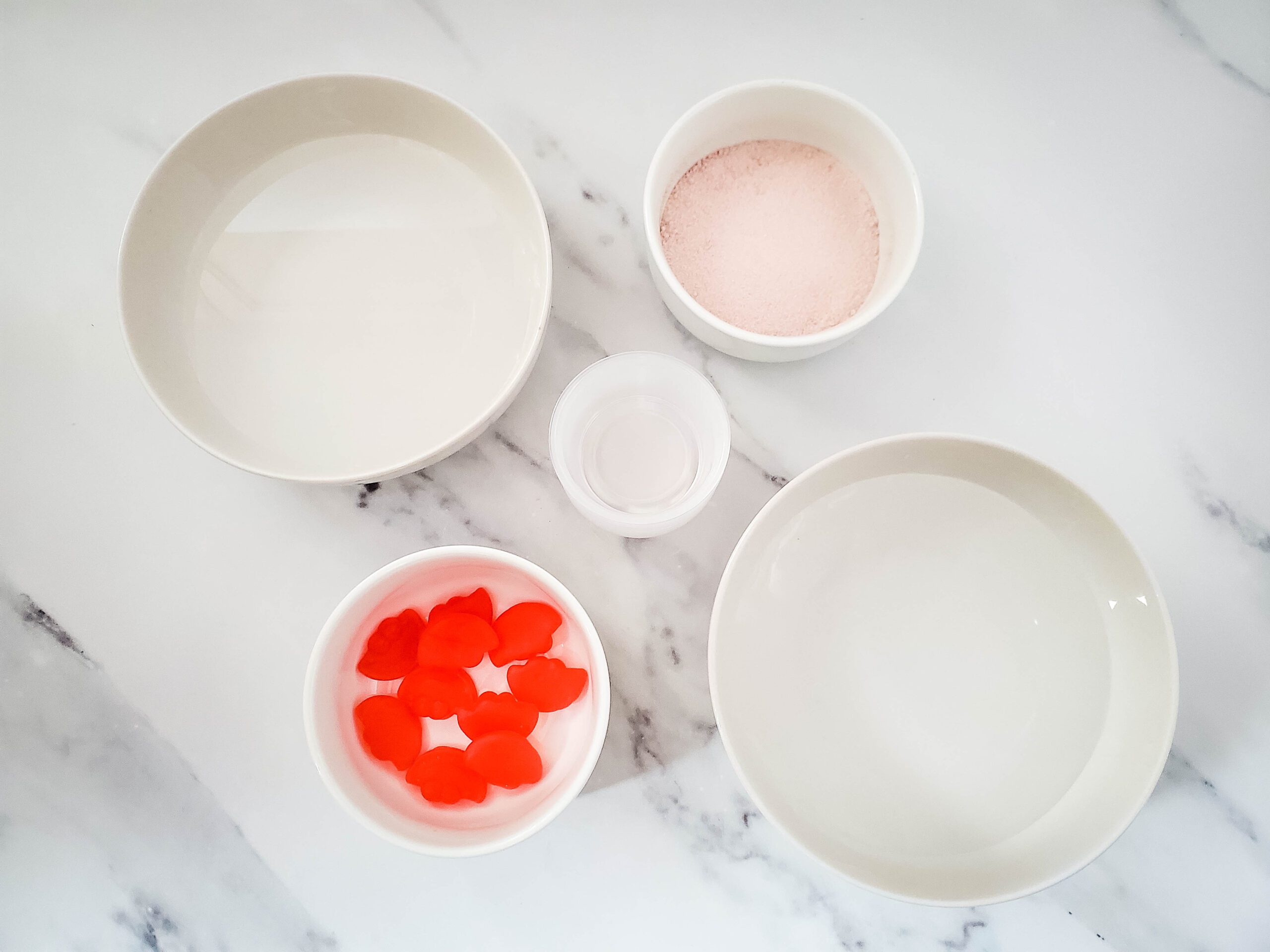 Vodka Jello Shots for a Mardi Gras Party