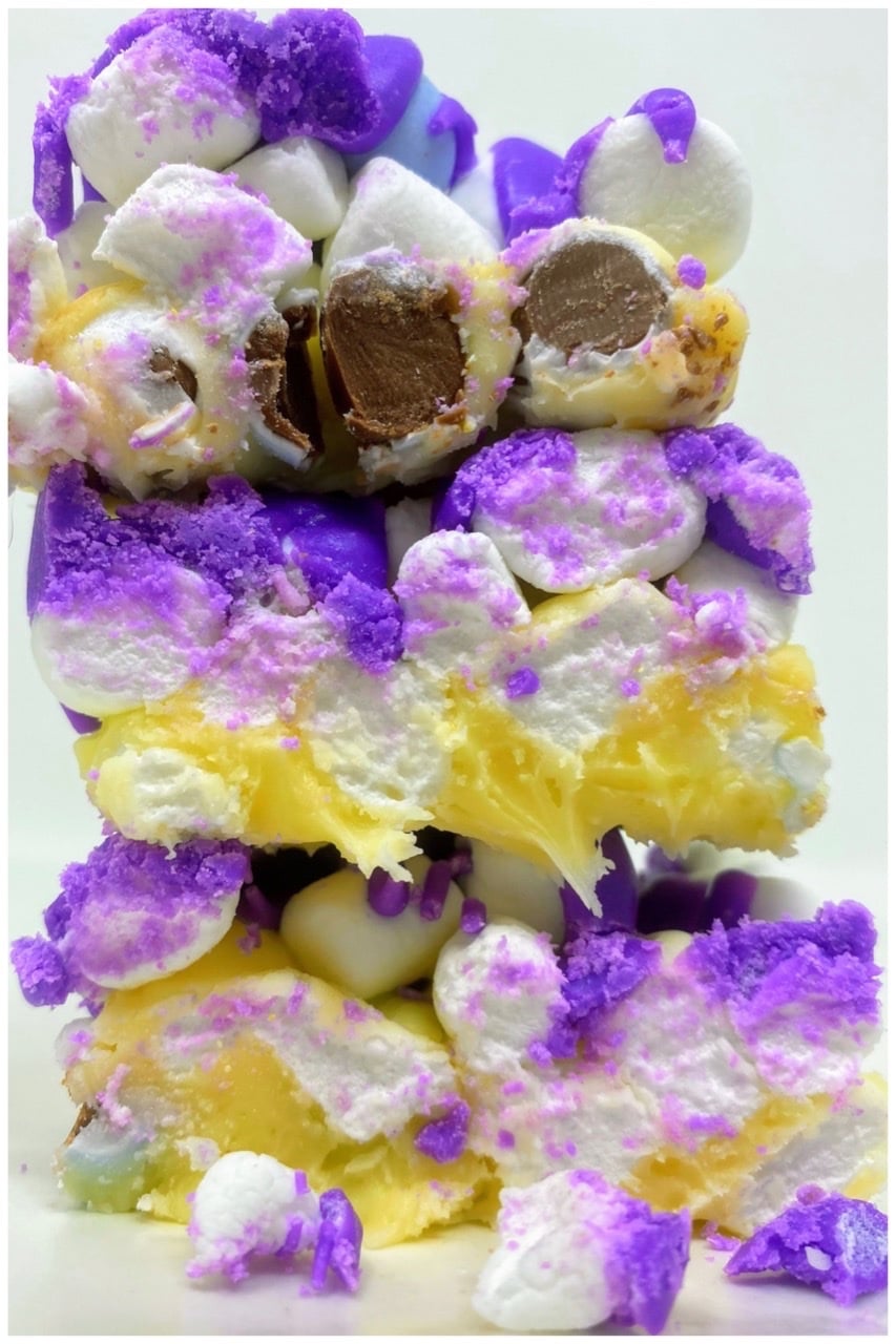 White Chocolate Easter Fudge With Mini Cadbury Eggs