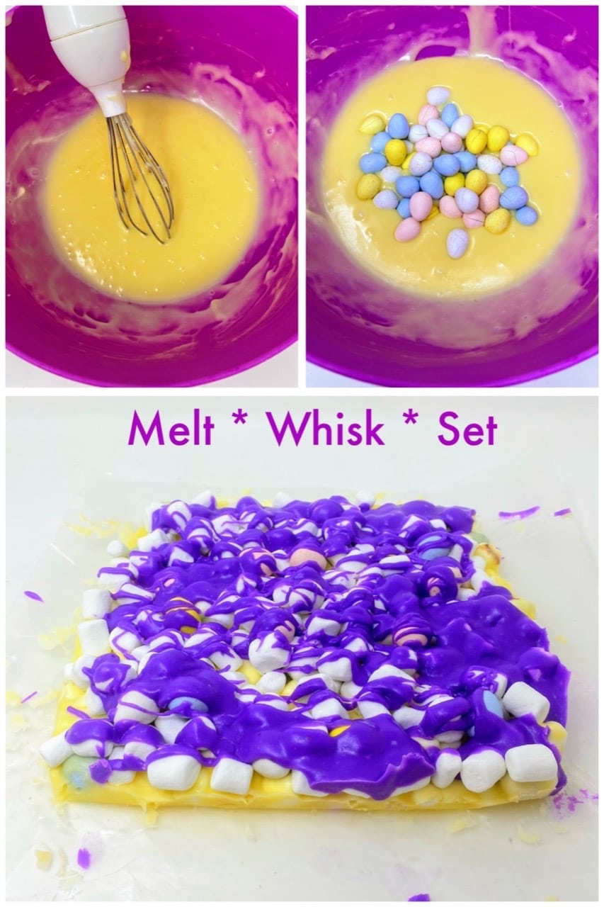 White Chocolate Easter Fudge With Mini Cadbury Eggs