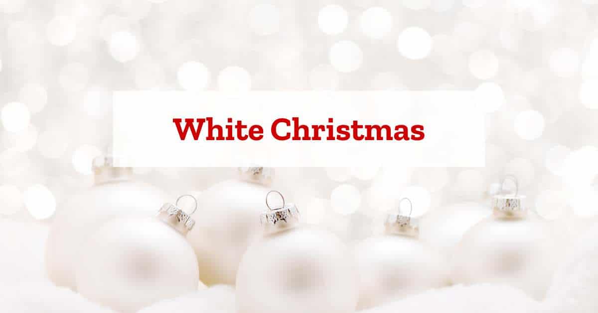 adults christmas party theme: white christmas