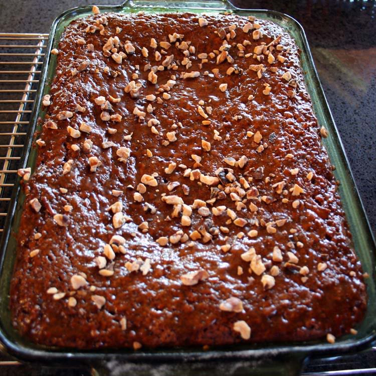 apple sheet cake