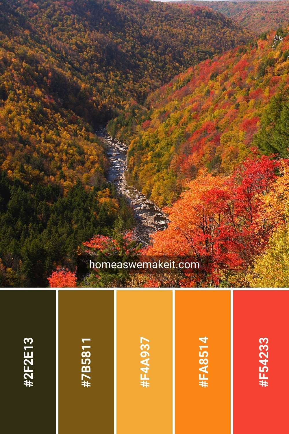Fall color palette