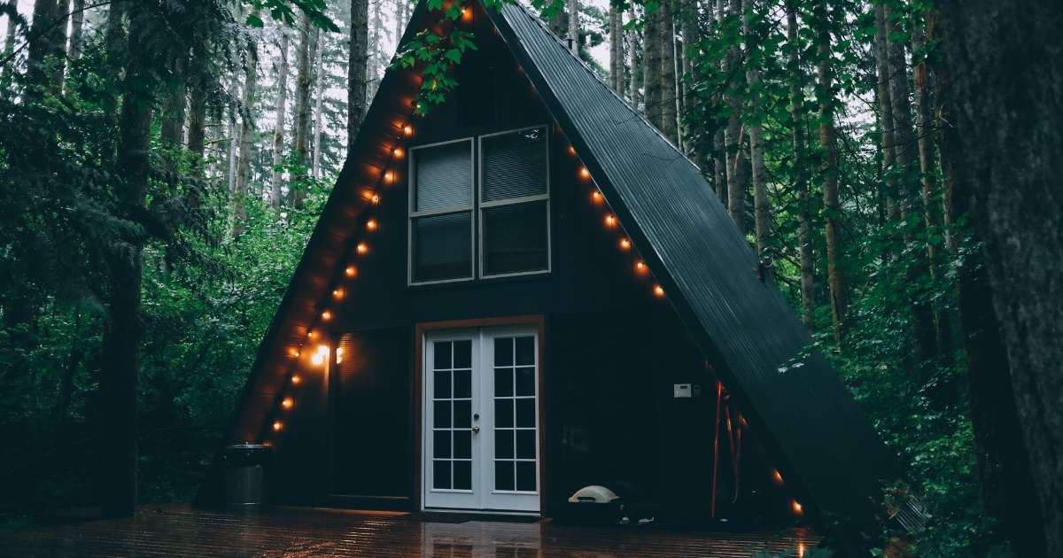 baby shower at a cabin