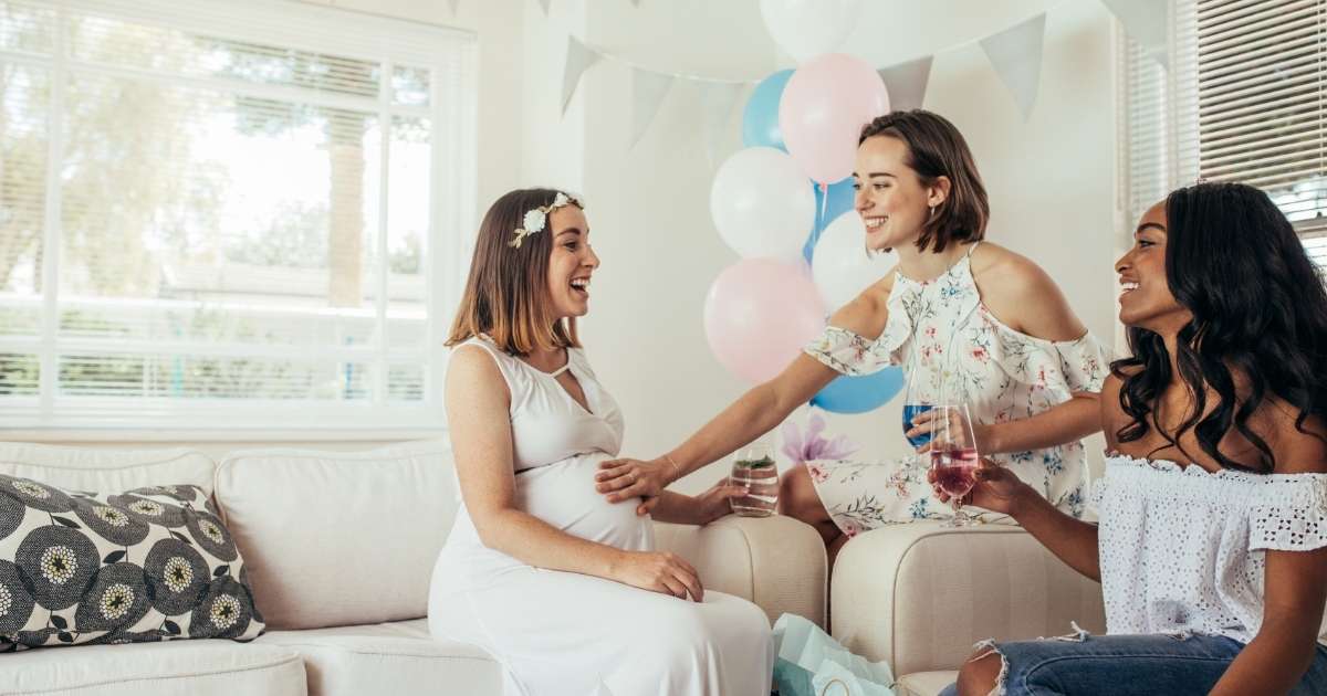 baby shower at a home