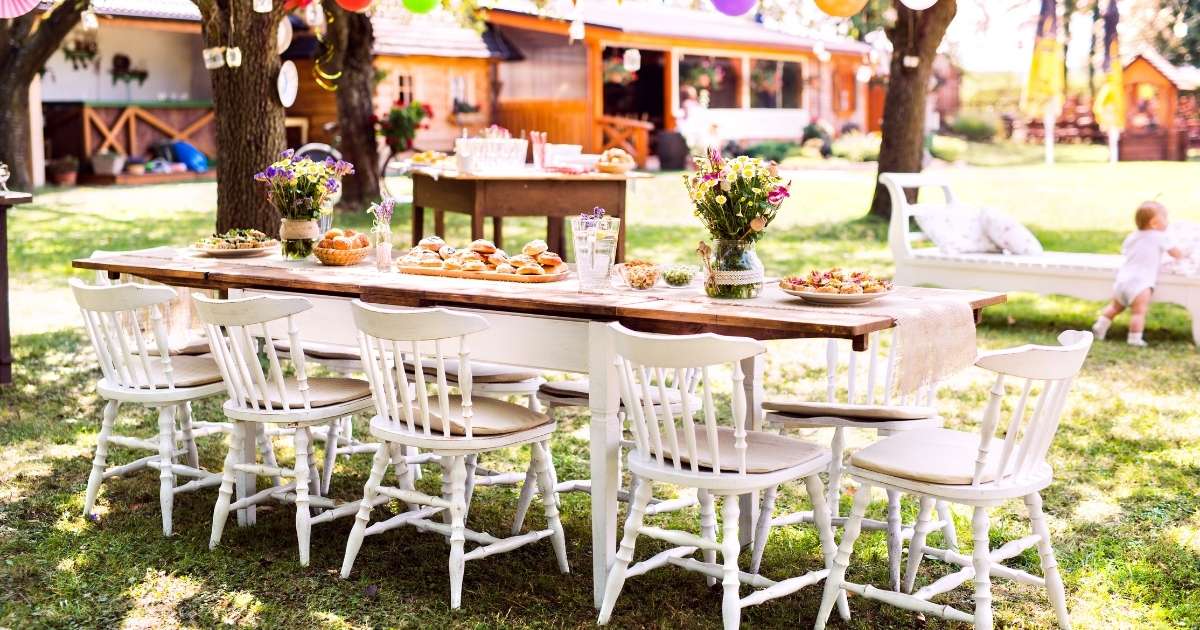 backyard baby shower