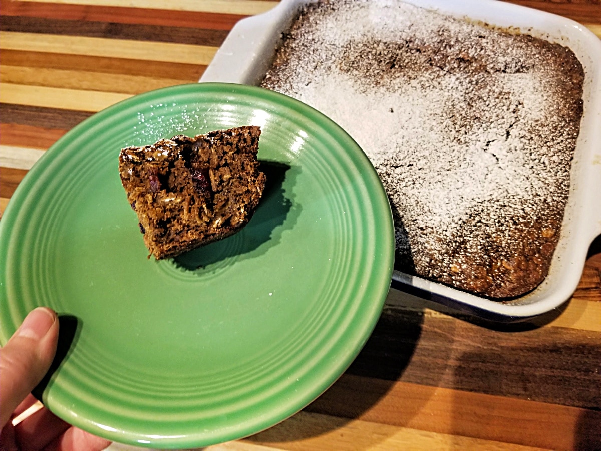 banana spice snack cake