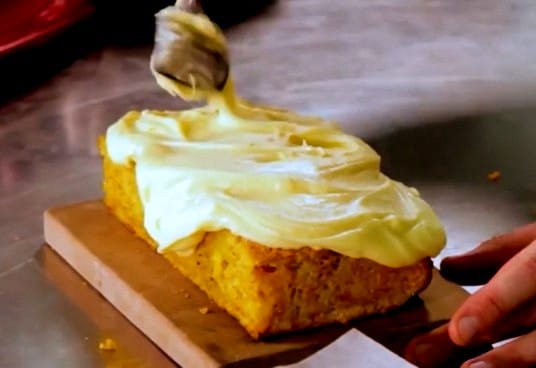 butter on Edward Delling Williams Carrot Cake Recipe