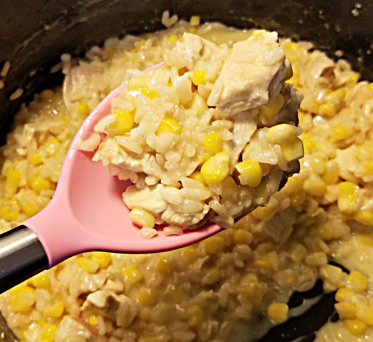 chicken and corn risotto