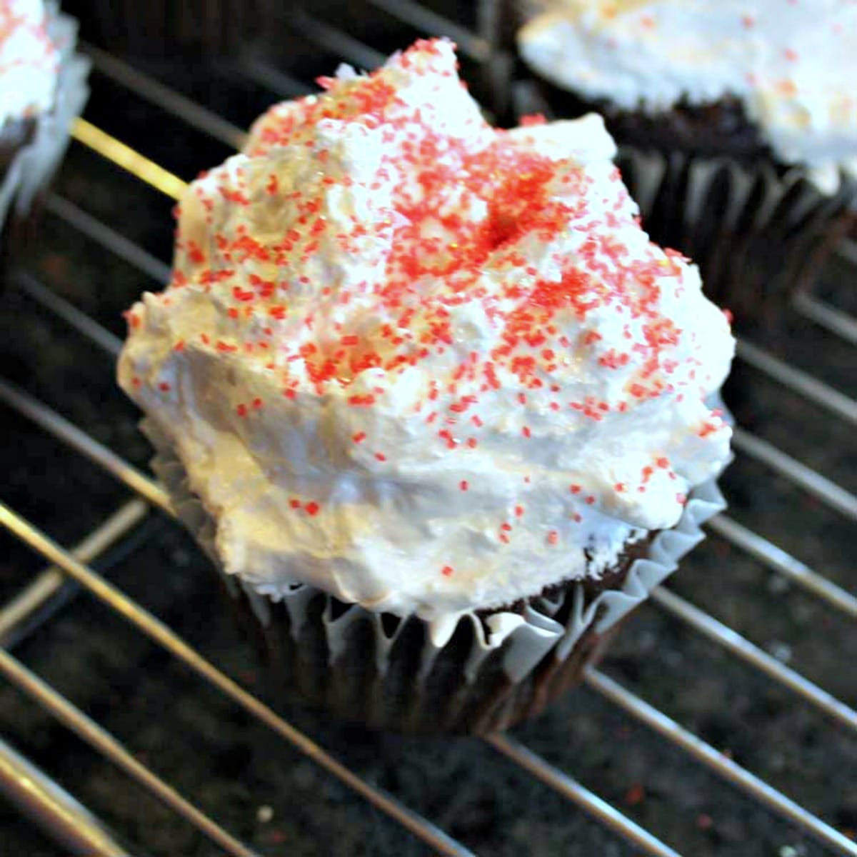 Chocolate Cupcakes with Marshmallow Frosting