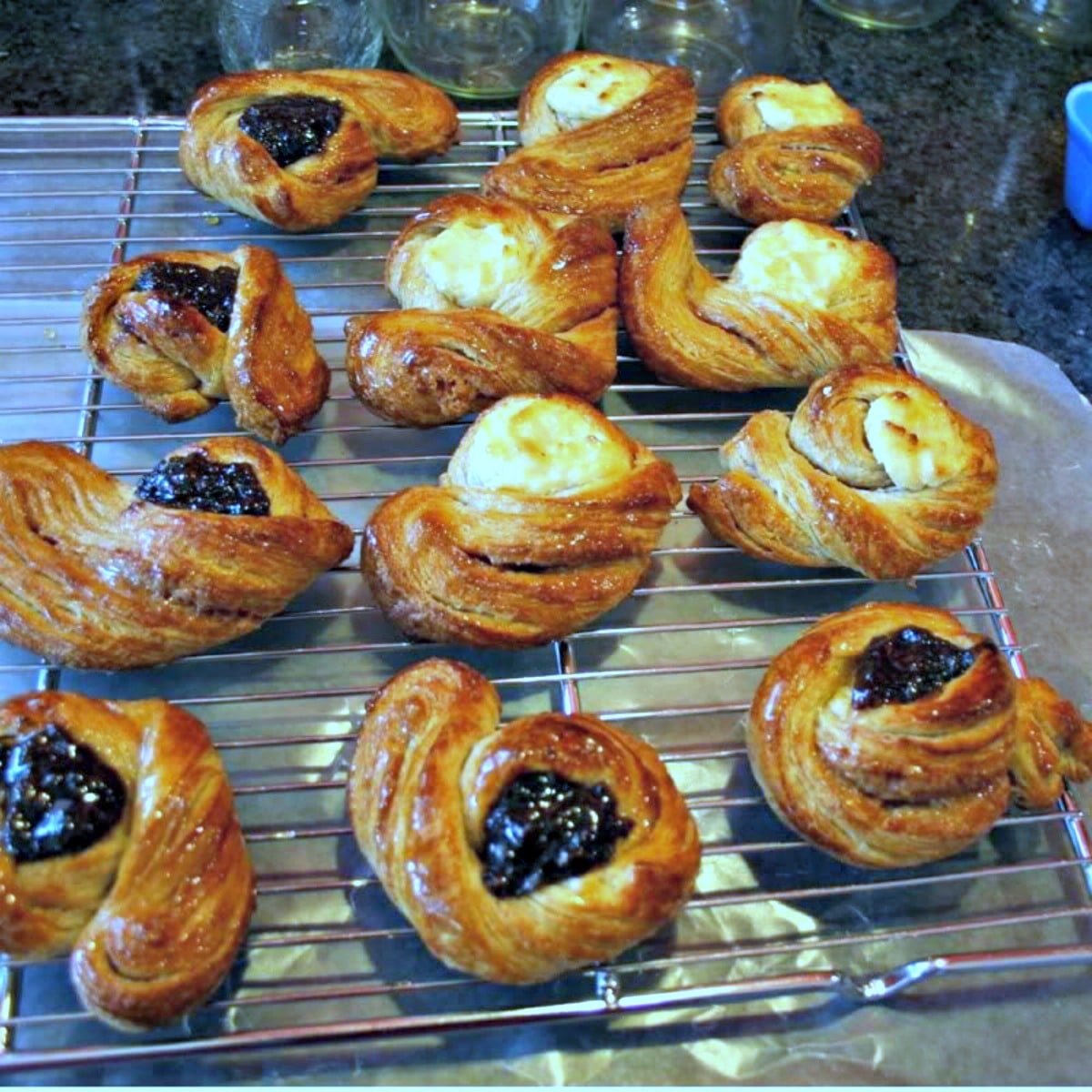 danish pastry recipe, danish pastry, prune danish, cheese danish, lemon danish