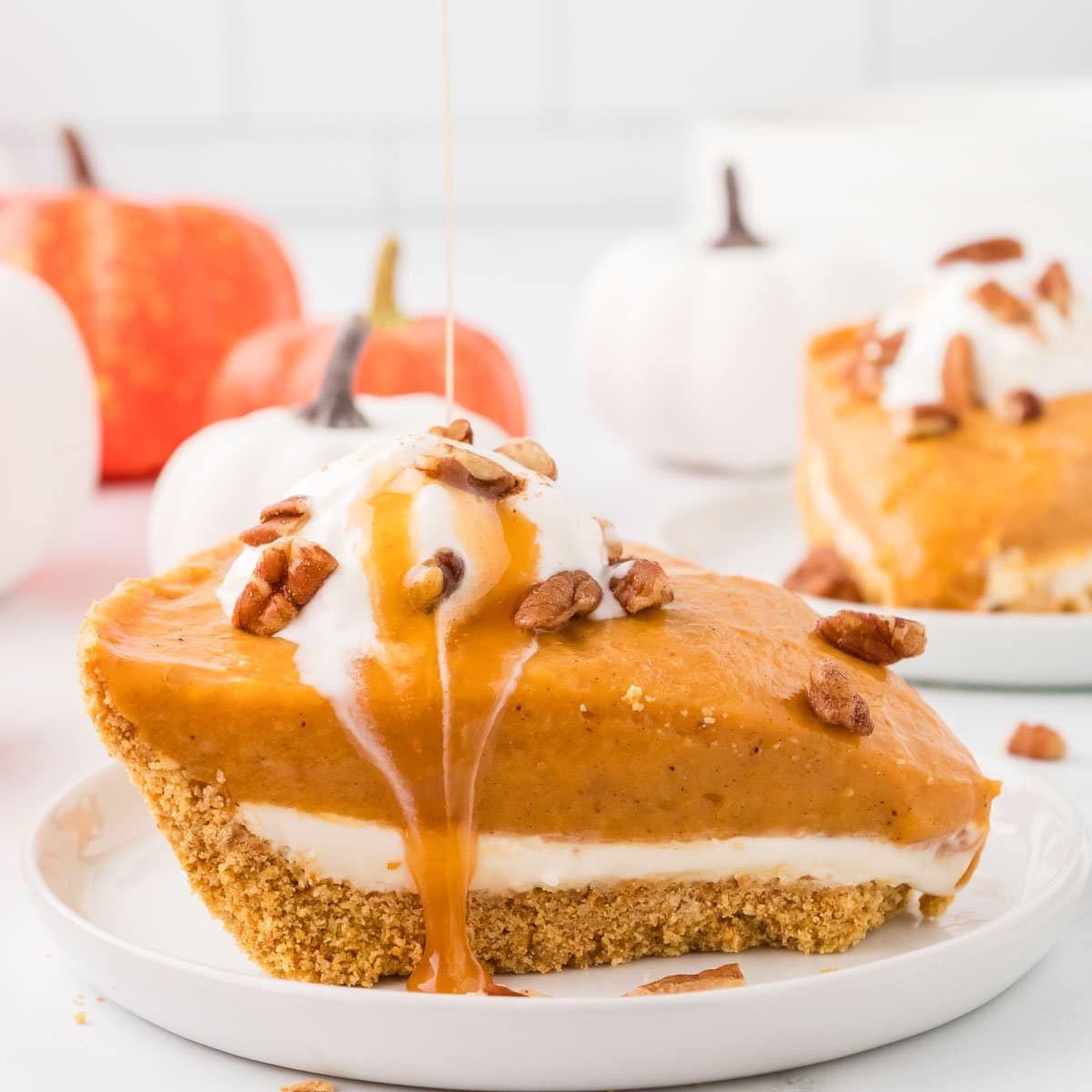 Double Layer No Bake Pumpkin Pie Recipe