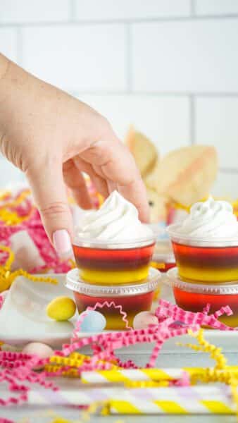 Layered jello Shots