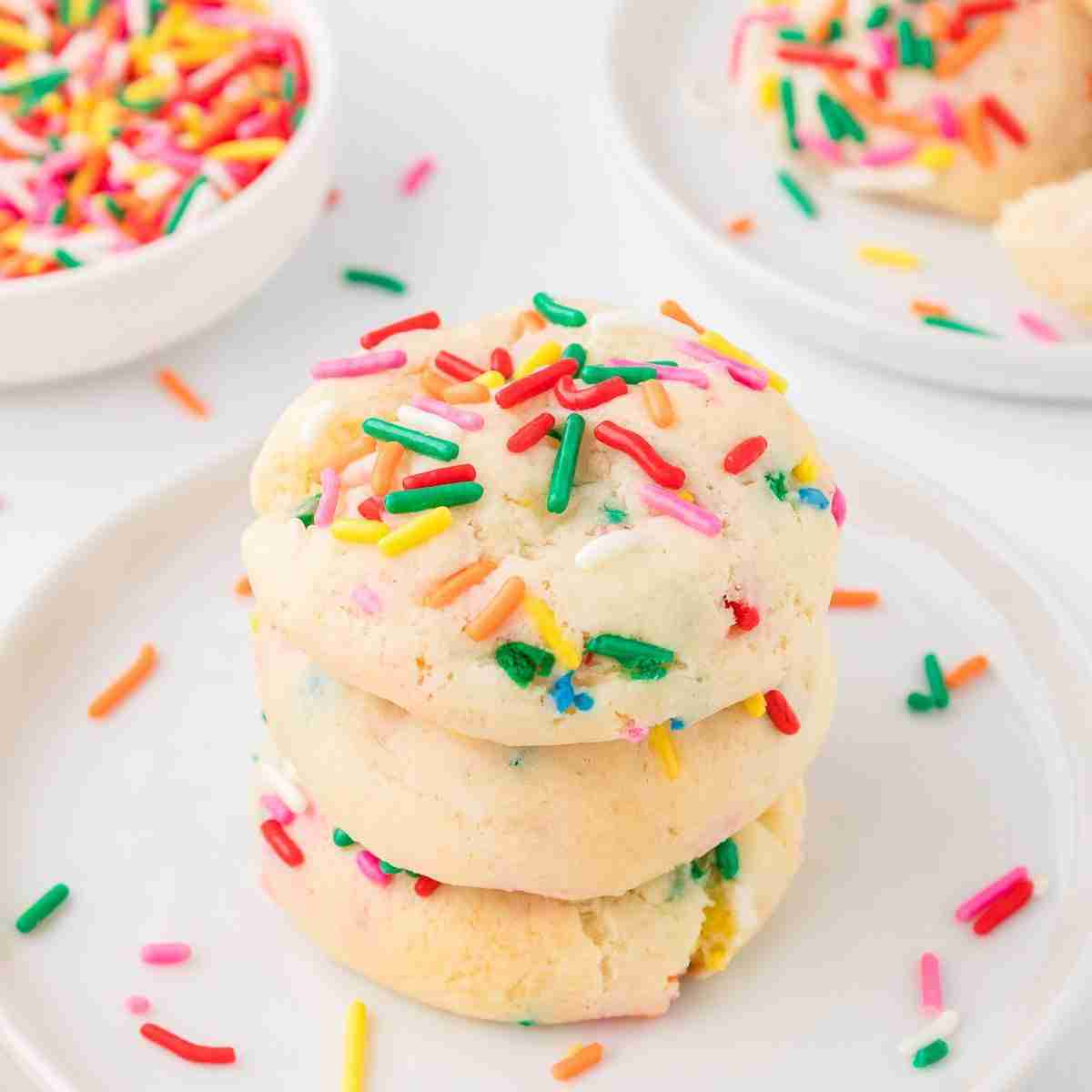 Funfetti Cake Mix Cookies